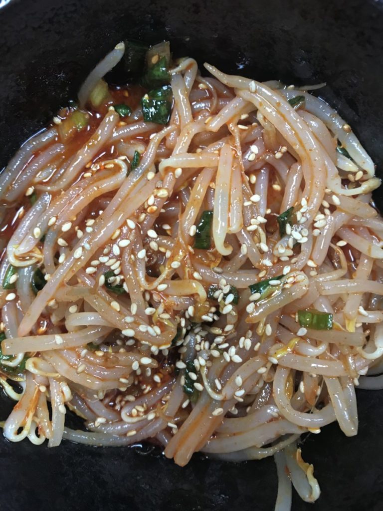Spicy Korean Bean Sprouts (Kongnamool) Popular Side Dish / Simply Meals