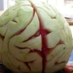 5 Easy Halloween Appetizers melon brain